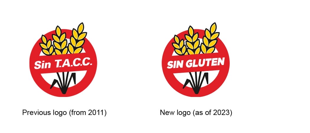 Argentina Sin TACC and Sin Gluten logos